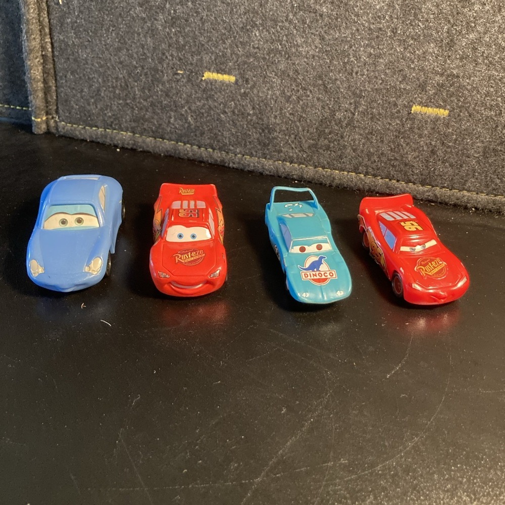 Disney Pixar Cars Plastic Toy Lot Lightning McQueen The King Sally #43 Vintage